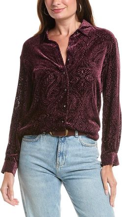 Johnny Was Maisen Button-Down Silk-Blend Tunic