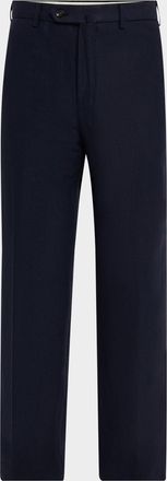 Loro Piana Mens Carlo Antigua Flax Trousers