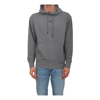 HUGO BOSS Hoodies & sweatvesten, Heren, Grijs, M, Katoen, We Smallhood Hoodie