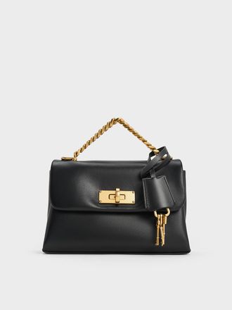 Charles & Keith Mini Kerry Chain-Handle Crossbody Bag