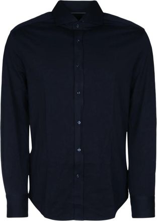 Brunello Cucinelli T-shirt overhemd voor mannen - Heren - Casual Overhemden - Blauw - M - Overhemden