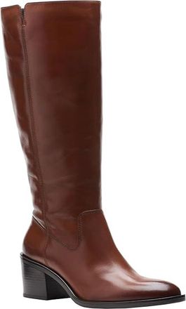 Clarks Womens Valvestino Hi Boot, Dark Tan L, 0 Women/0 Men