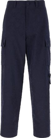 Givenchy Stijlvolle Broeken voor Mannen en Vrouwen - Heren - Straight fit broeken - Blauw - L - Katoen - Broeken