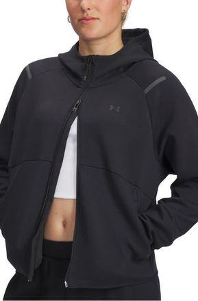 Under Armour Unstoppable Fleece Jacket in Black //Black at Nordstrom, Size Xx-Large