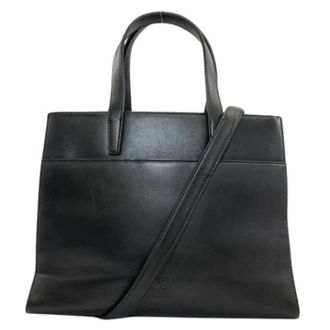 Loewe Pre-owned Tote Bag - Dames - Vintage Shopper - Zwart - ONE Size - Leer - Vintage