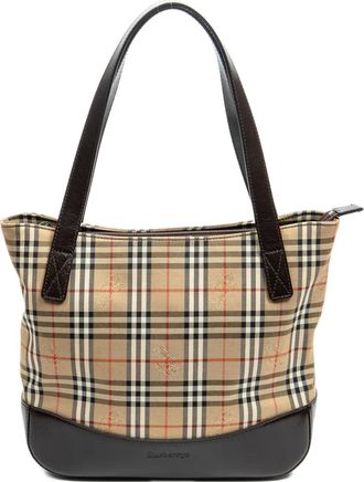 Burberry Borsa tote a quadri - Toni neutri