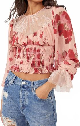 Free People Daphne Blouse In Romantic Combo