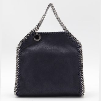 Stella McCartney Dark Blue Faux Leather Tiny Totes