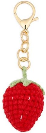 Leith Crochet Strawberry Bag Charm in Red Multi- Gold at Nordstrom Rack