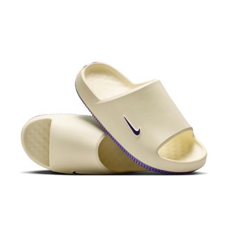 Nike Mens Calm (LSU) College Slides in White | IM3254-100