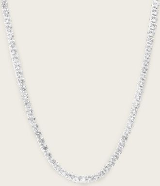 AllSaints Womens Brass Gia Crystal Chain Necklace, Size: One Size