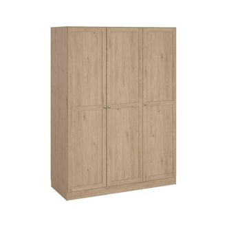 Dmora Dmora - Armario 3 Puertas Gener, Muebles De Dormitorio, Vestidor, Armario De Ropa, 147x62 H200 Cm, Roble