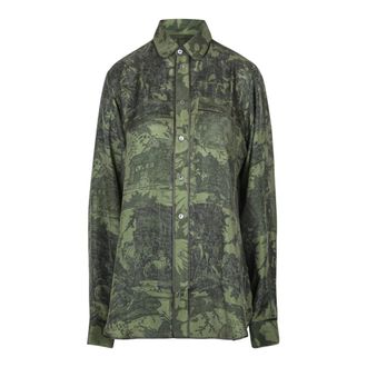 Pierre-Louis Mascia Overhemden, Dames, Groen, L, Aloegum Longsleeve Shirt