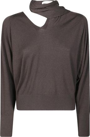 Incotex GC Over Fit Stijlvol Shirt - Dames - Coltruien - Bruin - M - Truien & Vesten