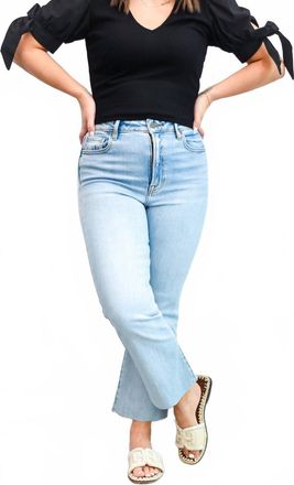 Hidden Jeans Happi High Rise Flare Jeans In Light Blue