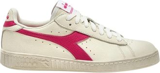 Diadora Vintage Leren Sneakers Wit Roze - Dames - Sneakers - Veelkleurig - 36 EU - Leer - Schoenen