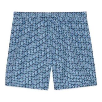 Gucci Interlocking G Print Nylon Swim Shorts Blue 742958-XHAH9-4734