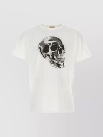 Alexander McQueen ribbed crew-neck skull-print t-shirt