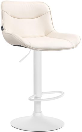 Clp Taburete De Bar Vonore En Polipiel Crema Blanco