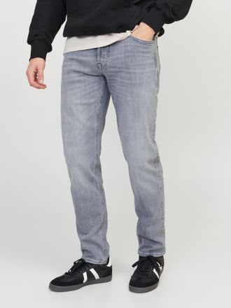 Jack & Jones Tapered-fit-Jeans JACK & JONES JJIMIKE JJORIGINAL CJ SN, Herren, Gr. 28, L&auml;nge 30, blau (grau denim), Denim/Jeans, Obermaterial: 95% Baumwolle, 3% Ela