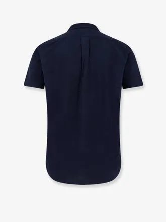 Polo Ralph Lauren Embroidered Logo Cotton Shirt - Navy
