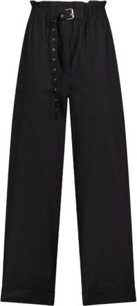 Liu Jo Wijde broek - Dames - Wijde Broeken - Zwart - M - Broeken