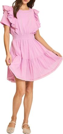 Wishlist Swiss Dot Minidress in Orchid at Nordstrom Rack, Size Medium