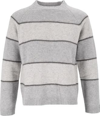 KANGRA Girocollo righe filato variegato - Knitwear - Mujer - Gris - XS