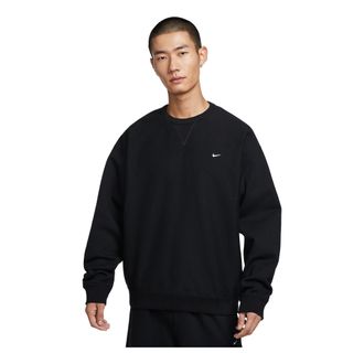 Nike Solo Swoosh Plush Crew Neck Top Black HV1087-010