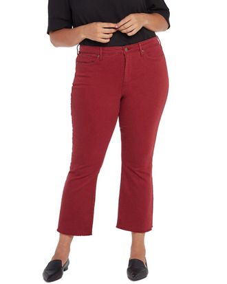 NYDJ Nydj Plus Fiona Boysenberry Reactive Slim Flare Jean