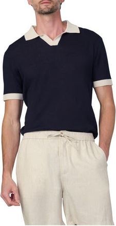 Joe's Club Cotton & Linen Polo in True Navy at Nordstrom Rack, Size X-Large