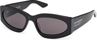GCDS Geometrische Geometrische Zonnebril - Heren - Zonnebrillen - Zwart - 57 MM - Accessoires