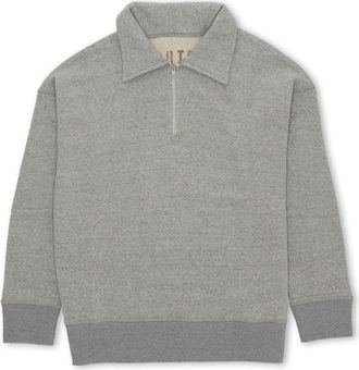 Fortela Idaho Cotton 3/4 Zip Sweatshirt in Melange at Nordstrom, Size Xx-Large Eu
