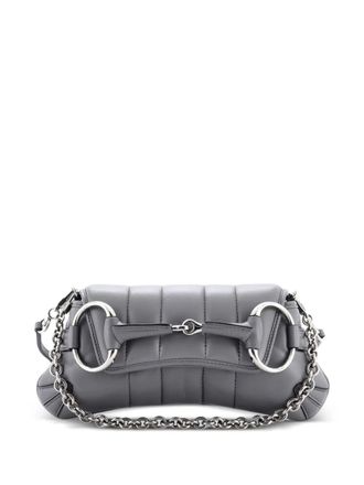 Gucci Horsebit Chain Vertical Quilted Leather Small shoulder bag - Grey