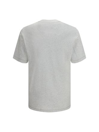 Brunello Cucinelli Mens Cotton T-Shirt Perla+grigio T-Shirts And Polos