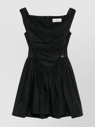 Vivienne Westwood cotton sweetheart neck sleeveless mini dress