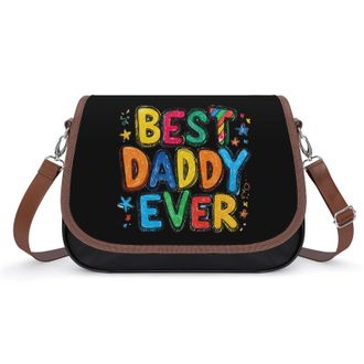 Generic Cute Fathers1 Day Best Daddy Ever Fashion Womens Crossbody Bags Novelty Handbag Shoulder Bag Purse