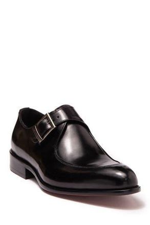Maison Forte Eli Buckle Strap Leather Loafer in Black at Nordstrom Rack, Size 11.5