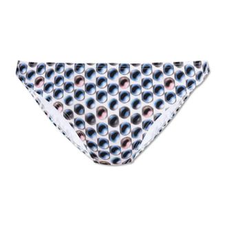 Tory Burch Geprinte bikinibroekje - Dames - Bikinis - Blauw - S - Nylon - Badmode