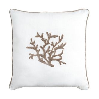 Biancoperla ZANTE Decorative Cushion, White, 45x45
