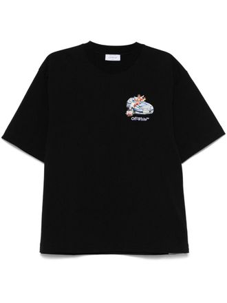 Off-white Fresco Arrow Skate T-shirt - Zwart