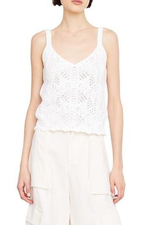 Vince Open Stitch Sweater Camisole in Optic White at Nordstrom Rack, Size Large