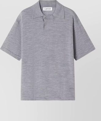 Lanvin wool short-sleeve polo shirt