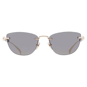 Gucci Grey Cat Eye Ladies Sunglasses GG2063S 002 55