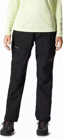 Mountain Hardwear Exposure/2 Paclite Pants Womens Black Straight Leg ERK1655