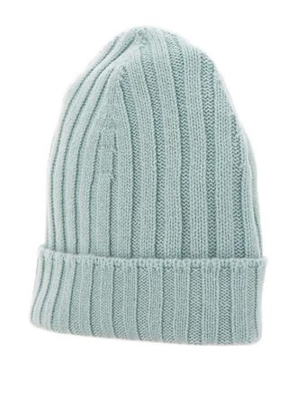 Gran Sasso ribbed beanie hat - Groen