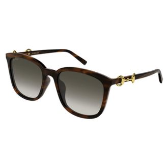 Gucci Accessoires, unisex, Bruin, ONE Size, Nylon, Gg 2057Sk Zonnebril