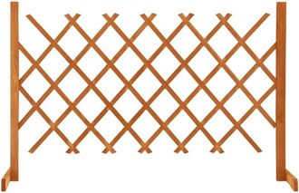 vidaXL Garden Trellis Fence Orange 47.2x35.4 Solid Firwood, 314824