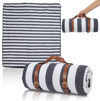No Brand Manta De Picnic De 200x200cm, Impermeable Y C&aacute;lida, Ideal Para Viajes, Playa, Ligera Y Compacta, Tama&ntilde;o Xxl, Para Camping, Jard&iacute;n O Exteriores, Con Ra