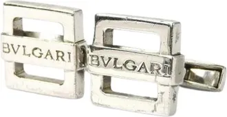 Bulgari Pre-owned Accessories, male, Gray, Size: ONE SIZE Pre-owned Vintage Stud/Button